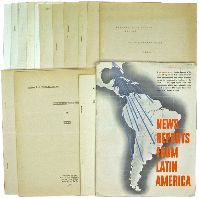 Item #44508 Small Archive of 12 Publications on Latin American Trade and Finance: 1933-1941. Pan American Union. Statistical Division.