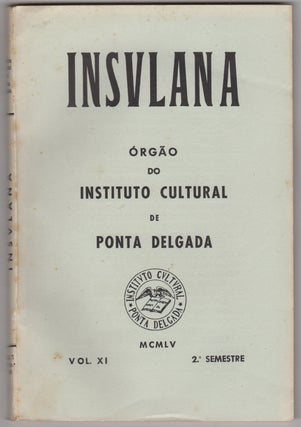 Insulana: orgão do Instituto Cultural de Ponta Delgada. Volume XI.