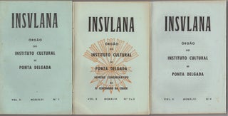 Item #44566 Insulana: orgão do Instituto Cultural de Ponta Delgada. Volume II. No. 1-4....