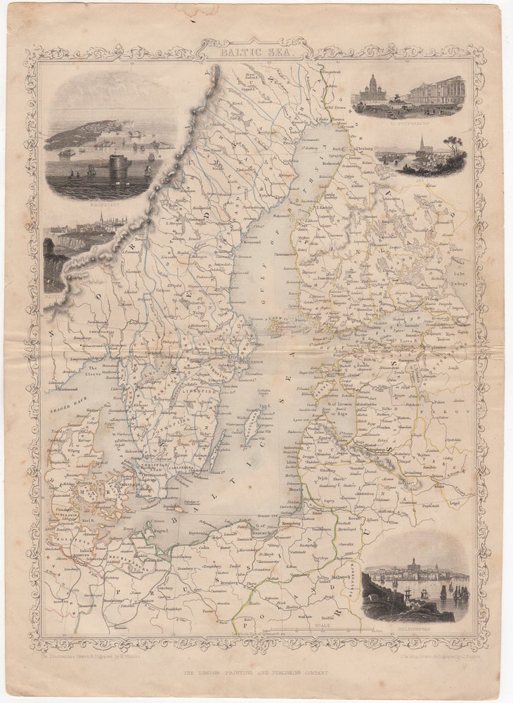 Item #44575 [Map] Baltic Sea. John Rapkin, John Tallis.