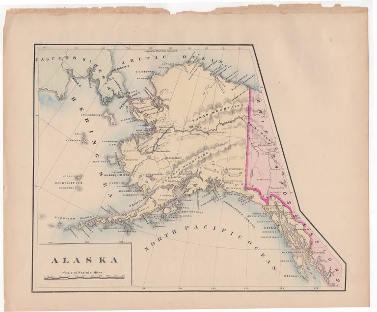 Item #44583 [Map] Alaska. George Franklin Cram.