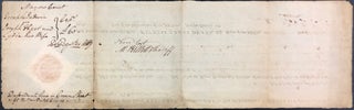 18th c. Court Warrant for Trespassing signed by former General Marinus Willett, Sheriff, and former Secretary of the New York Provincial Congress, Robert Benson (New City Clerk).