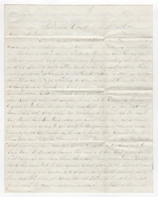 Item #44821 [Autograph Letter Signed] From a Union Soldier Stationed at Seneca Creek in the Fall...