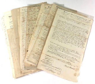 Item #45176 [Archive] Twenty Manuscript Land Deeds, Agreements, Bonds, and Quit-Claims of Captain...