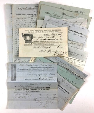 Item #45177 [Archive] 20 Invoices of Colonel John Hackett of Hancock, Vermont from Boston...