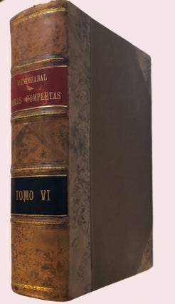 Item #45528 Obras Completas. Tomo VI [only of 6 volumes]. Miguel Othon de Mendizabal