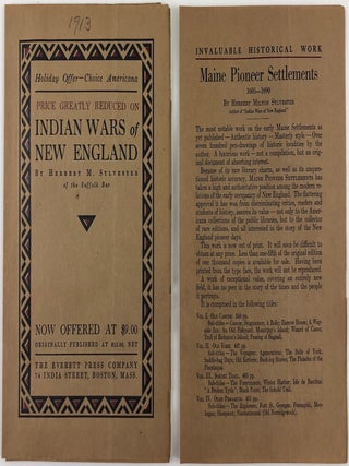 Item #45630 Two Advertising Circulars from The Everett Press Company Boston. Publishing. Boston,...