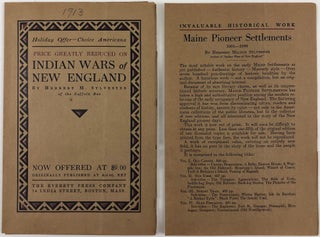Item #45630 Two Advertising Circulars from The Everett Press Company Boston. Publishing. Boston,...