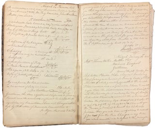 Item #45678 [Archive] Copybook with 100 Retained Copies of Business Correspondence from Tammany...