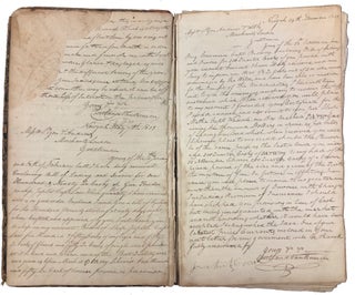 [Archive] Copybook with 100 Retained Copies of Business Correspondence from Tammany Sachem & Early New York Merchant Cortlandt Van Beuren and his son.