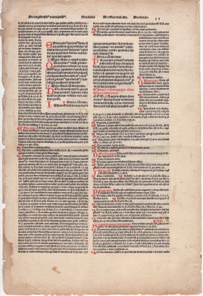 Item #45937 [Leaf of Incunabula] from Justinian I. "Codex de Tortis," by Baptista de Tortis in...