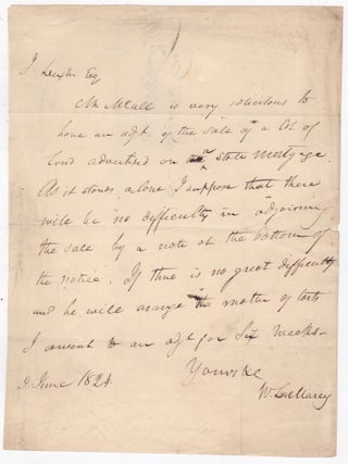 Item #45977 [ALS] New York Comptroller William L. Marcy to the Attorney General's Office...