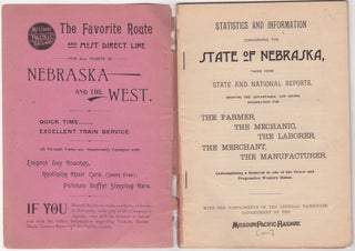 Item #46034 Statistics and Information Concerning the State of Nebraska, Taken from State and...