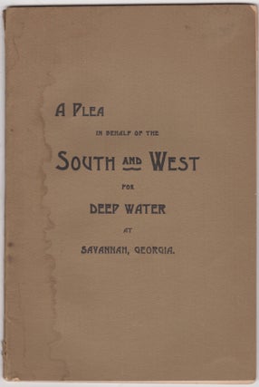 Item #46047 Savannah. Commercial Relations Between the West and Savannah. Commercial History of...