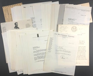 Item #46101 [Archive] Large Collection of Letters Pertaining to the Civil War Round Table of New...
