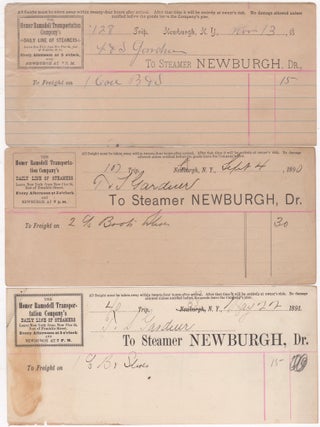 Item #46156 [3 Freight Tickets] of the Homer Ramsdell Transportation Company, for the Steamer...