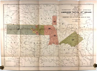 Item #46234 Map showing the territory originally assigned to the Cherokee "Nation of" Indians...