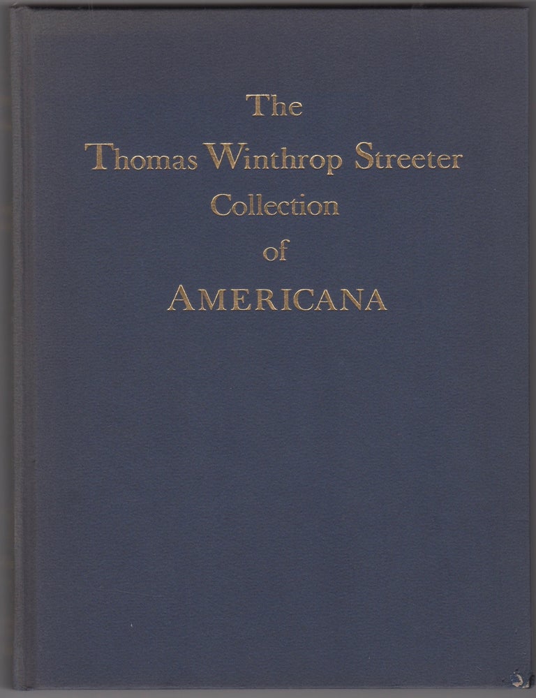 Item #46261 The Celebrated Collection of Americana Formed by the Late Thomas Winthrop Streeter. Volume Seven. Thomas Winthrop Streeter, Parke-Bernet Galleries.