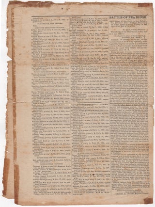 The New South. Vol. 1. No. 2. Port Royal, S.C. March 22, 1862.