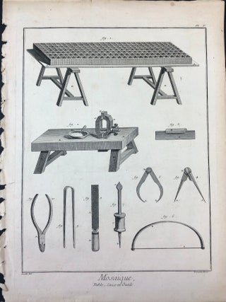 Mosaique [from] Recueil de planches, sur les sciences les arts liberaux, et les arts m&eacute;chaniques, avec leur explication.