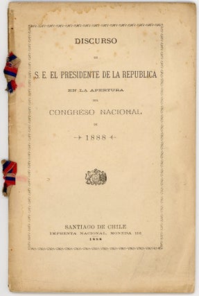 Item #46443 Discurso de S.E. el Presidente de la Republica en la apertura del Congreso Nacional...